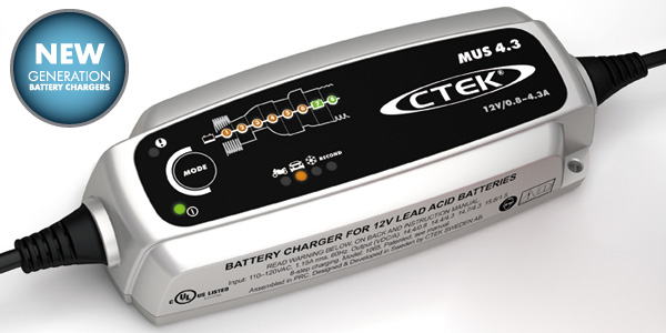 Ctek MUS 4.3 充電器 フロート充電 デサルフェーション